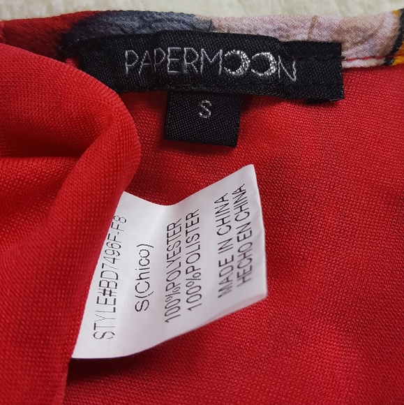 Papermoon Cold shoulder Floral Dress - Picture 4 of 5